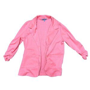Charlotte Russe - Women's Light Pink Blazer with Single Button Closure -Size S